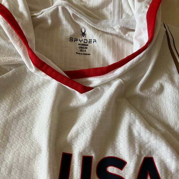 Spyder Womens White Sport  Hoodie/ Top/Pullover USA XS - Picture 4 of 11